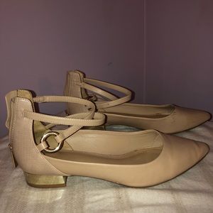 Blush Closed Toed Flats